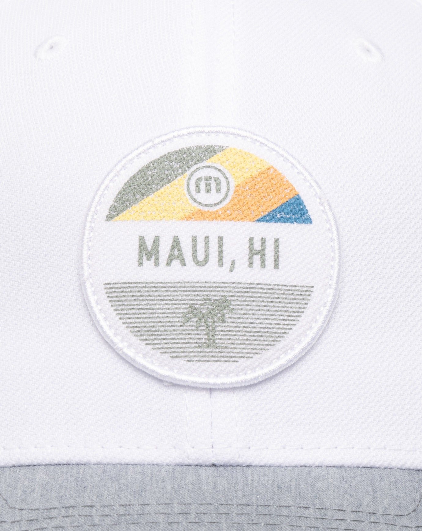 White Travis Mathew Test The Waters Fitted Hat