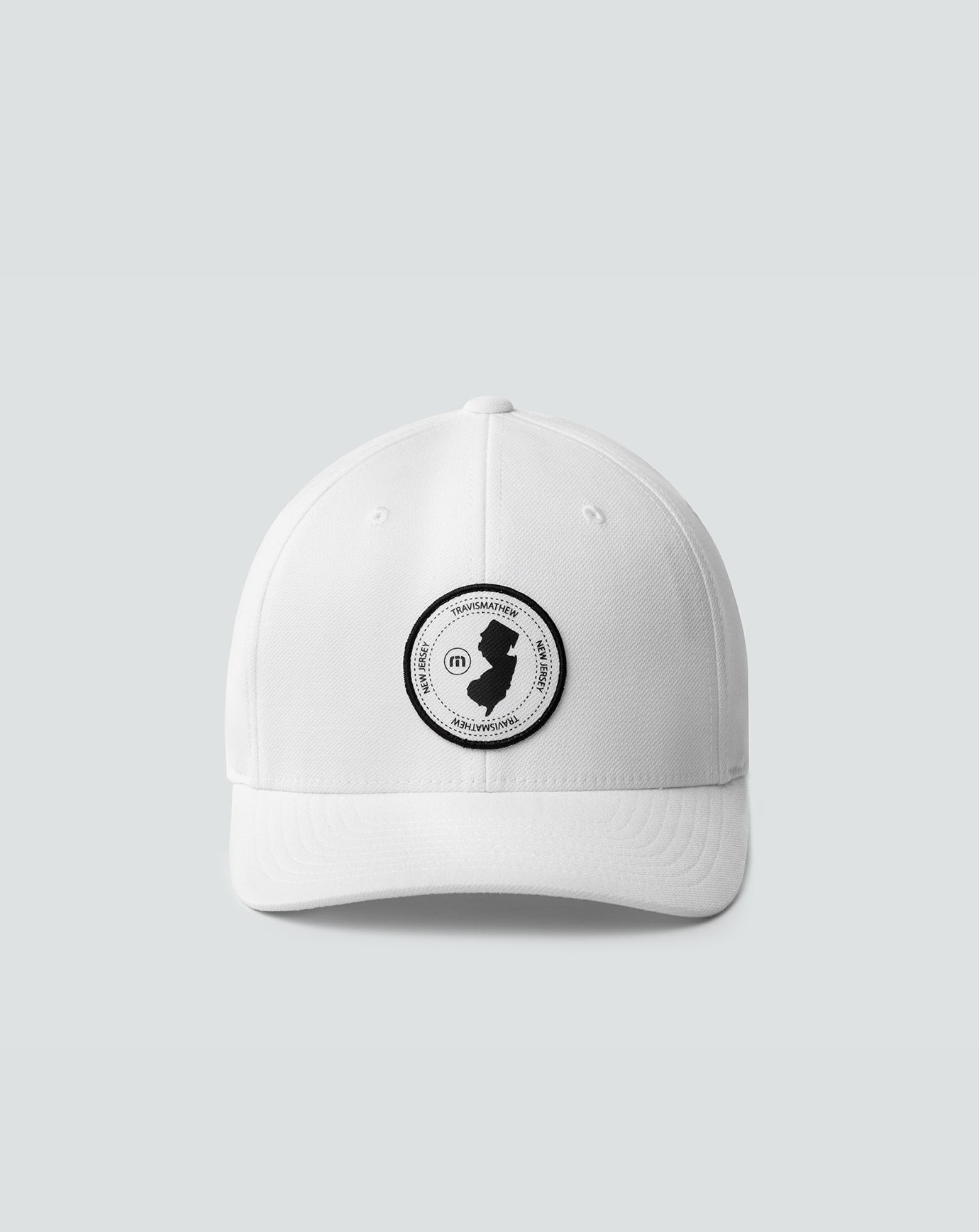 White Travis Mathew East Coast Time Fitted Hat