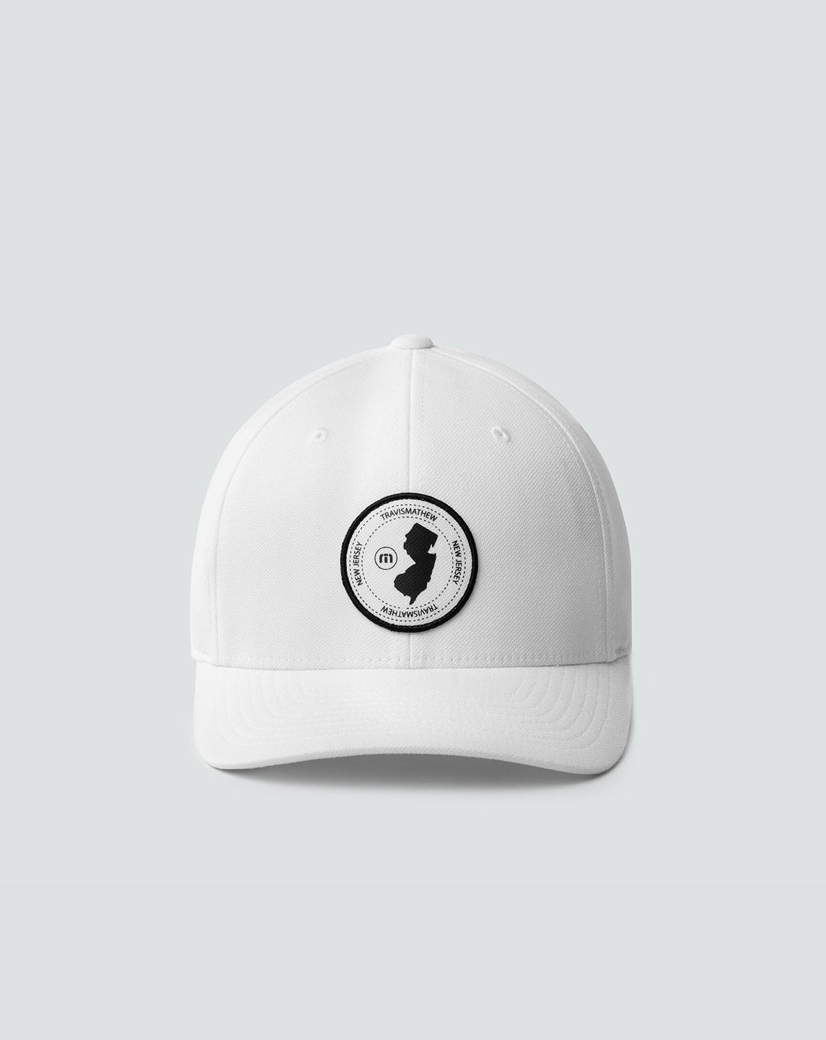 White Travis Mathew East Coast Time Fitted Hat