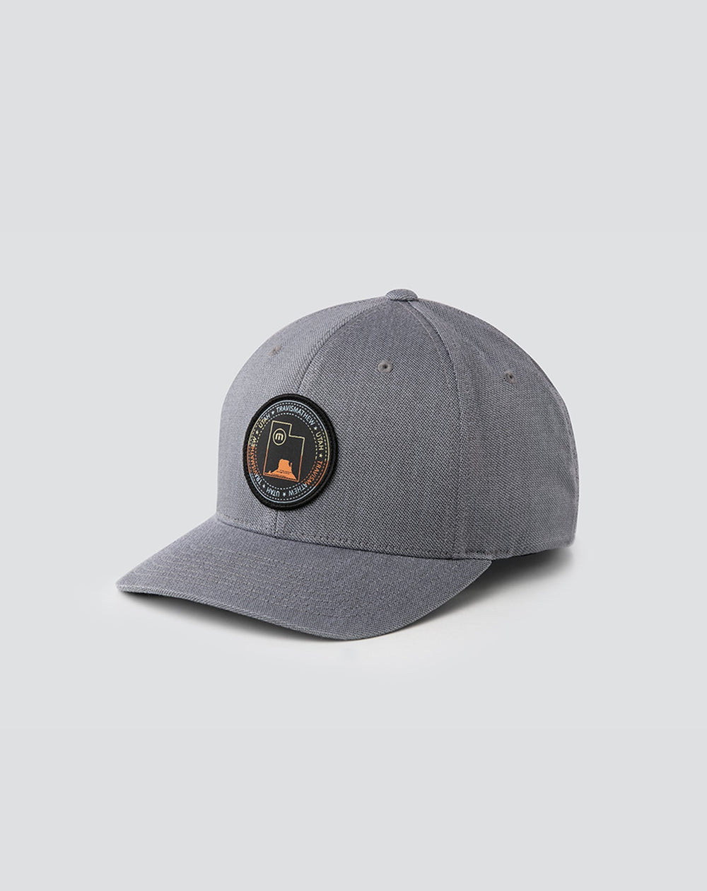 Heather Quiet Shade Travis Mathew Four Corners Fitted Hat