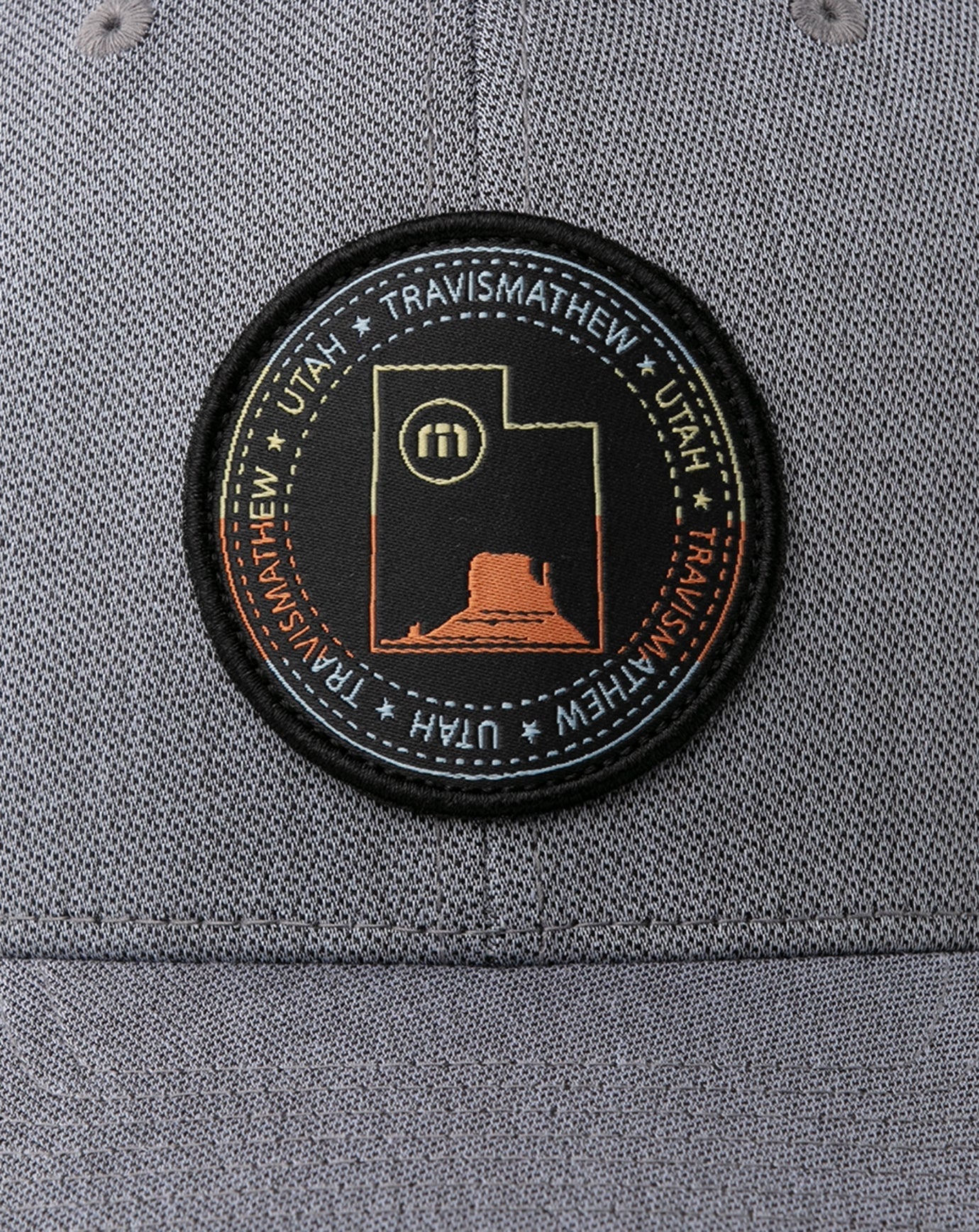 Heather Quiet Shade Travis Mathew Four Corners Fitted Hat