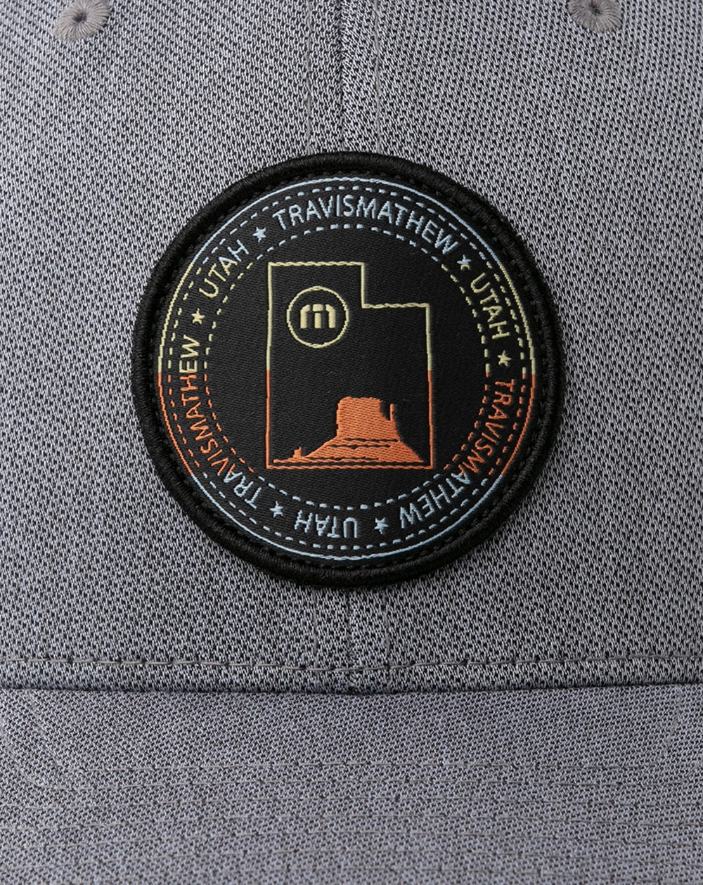 Heather Quiet Shade Travis Mathew Four Corners Fitted Hat