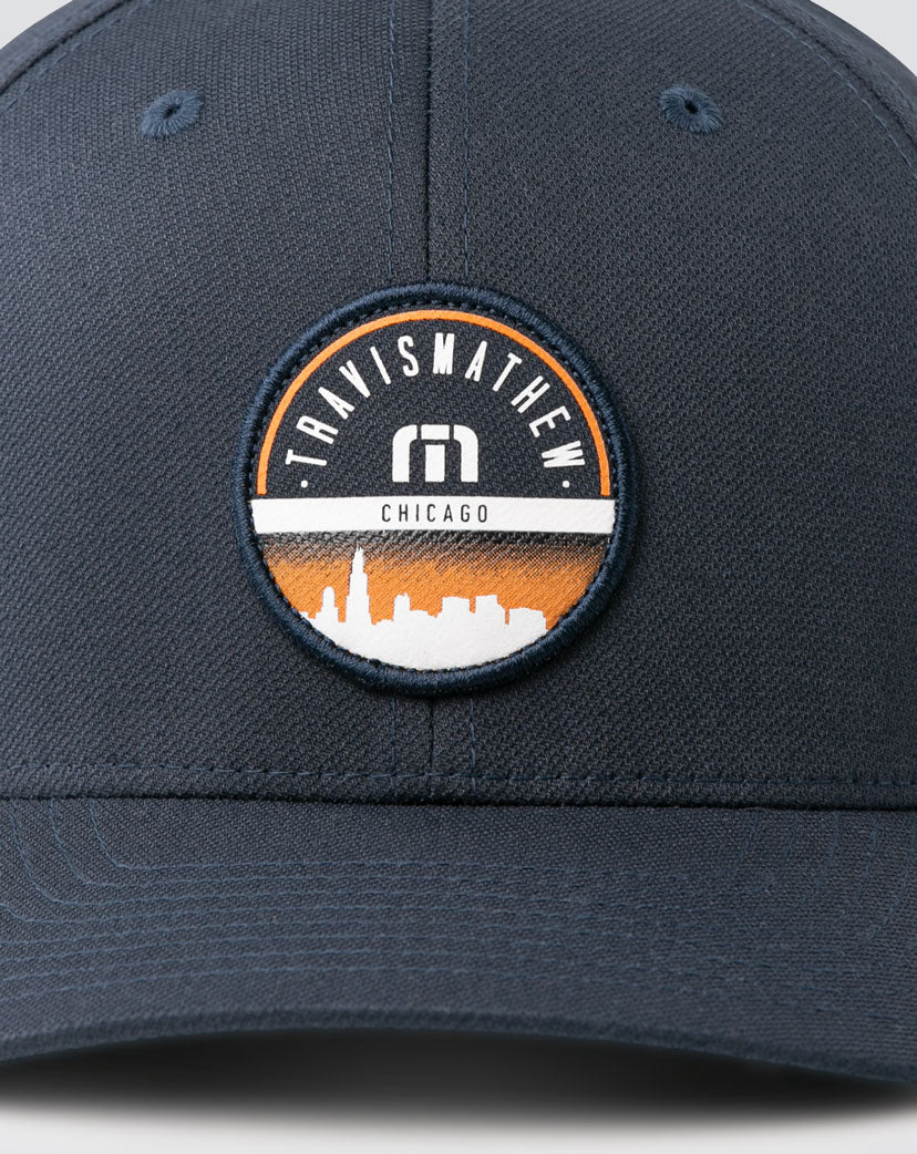 Blue Nights Travis Mathew Lincoln Park Fitted Hat