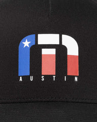 Black Travis Mathew Lets Line Dance Austin Fitted Hat