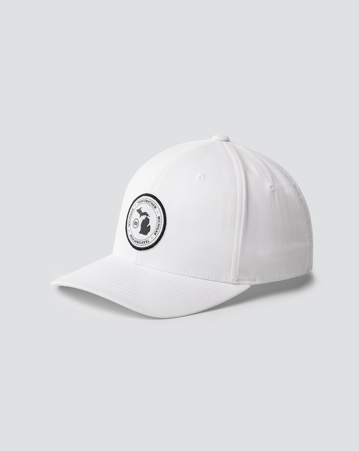 White Travis Mathew Sunset Clap Fitted Hat