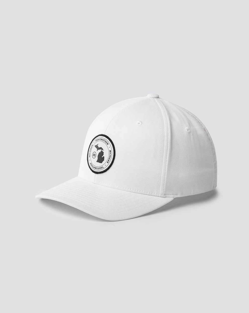 White Travis Mathew Sunset Clap Fitted Hat