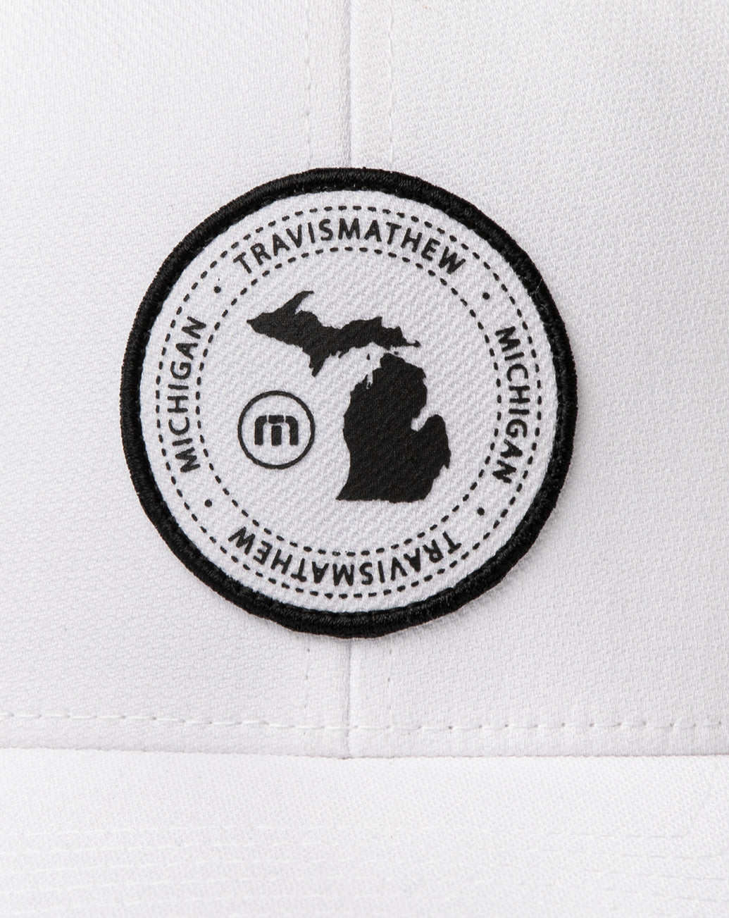 White Travis Mathew Sunset Clap Fitted Hat