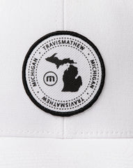 White Travis Mathew Sunset Clap Fitted Hat