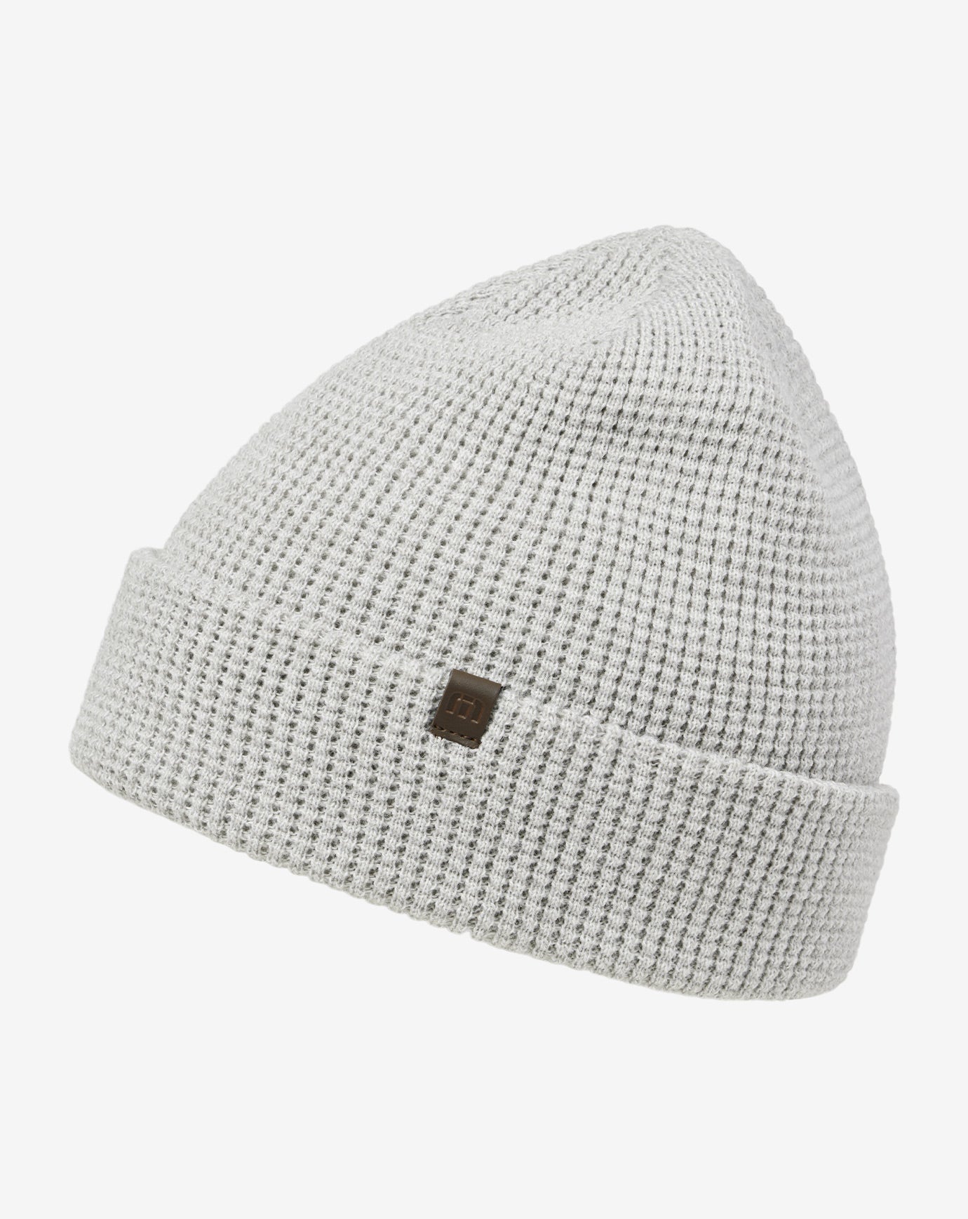 Heather Grey Travis Mathew Cloud Waffle Beanie 2.0