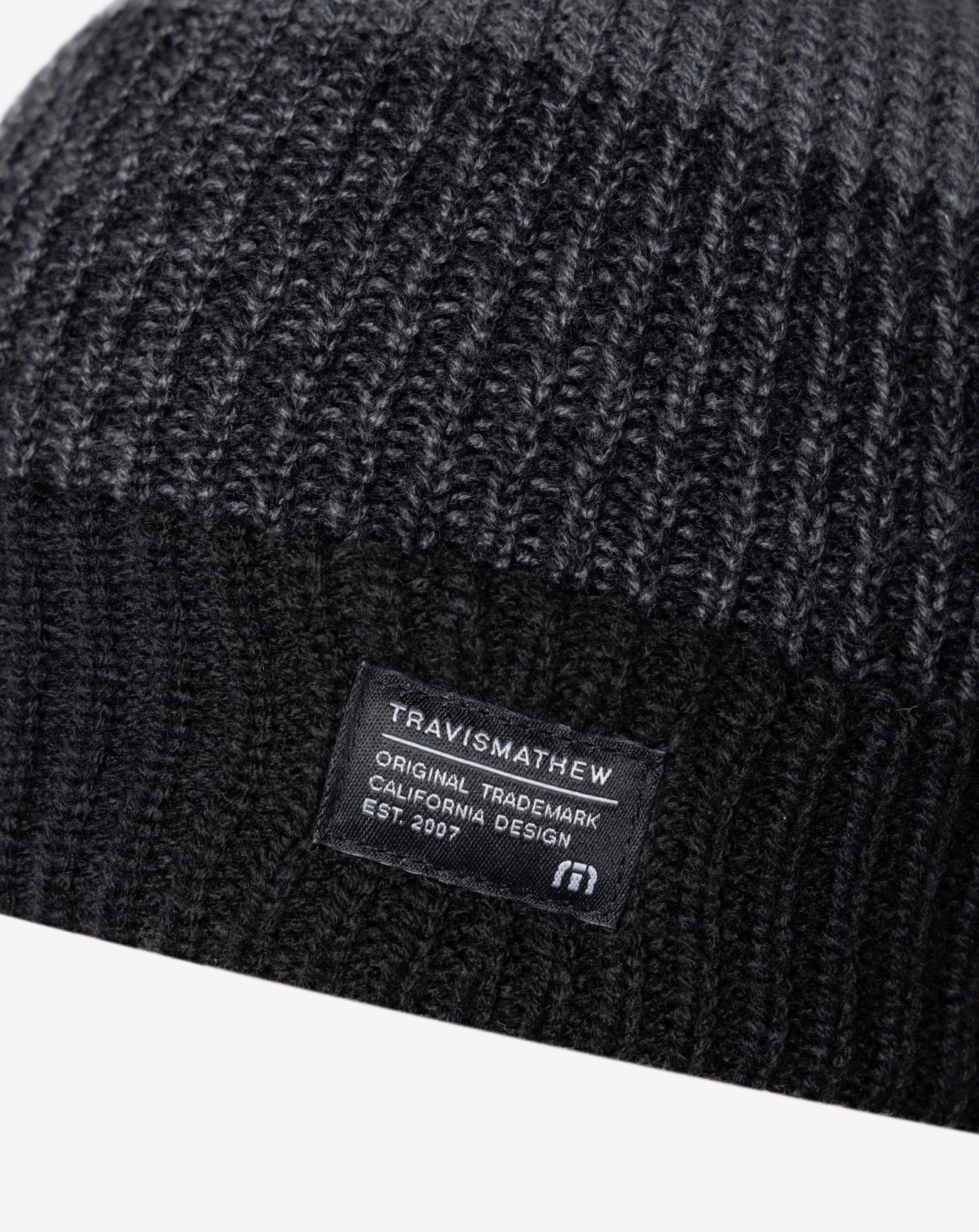 Heather Black Travis Mathew Prevailing Winds Beanie