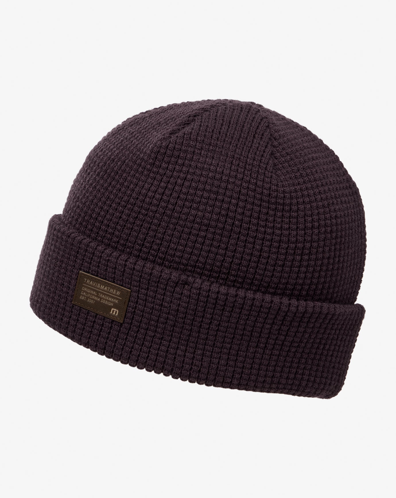 Plum Travis Mathew Cloud Waffle Beanie