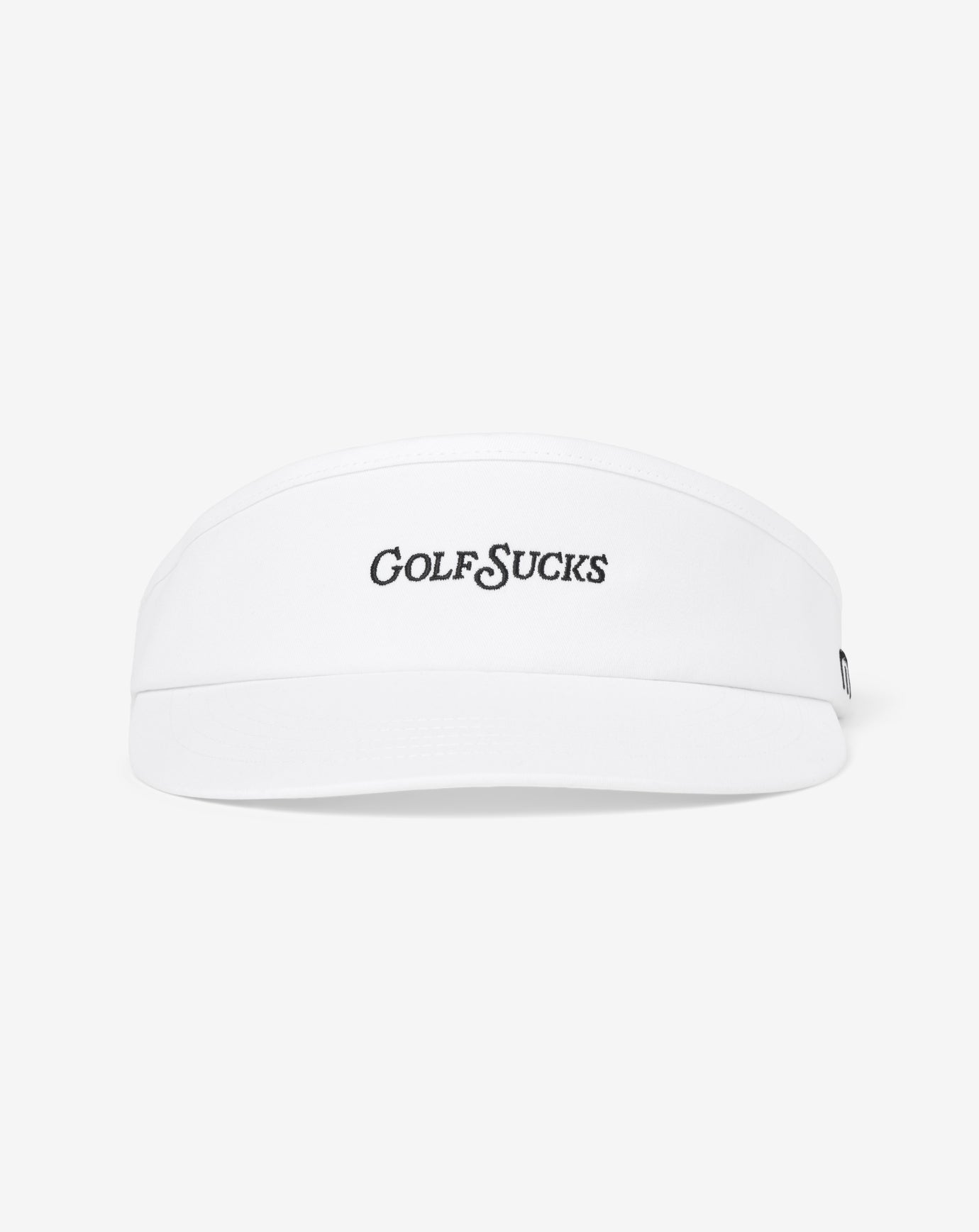 White Travis Mathew Golf Sucks Visor