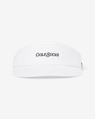 White Travis Mathew Golf Sucks Visor
