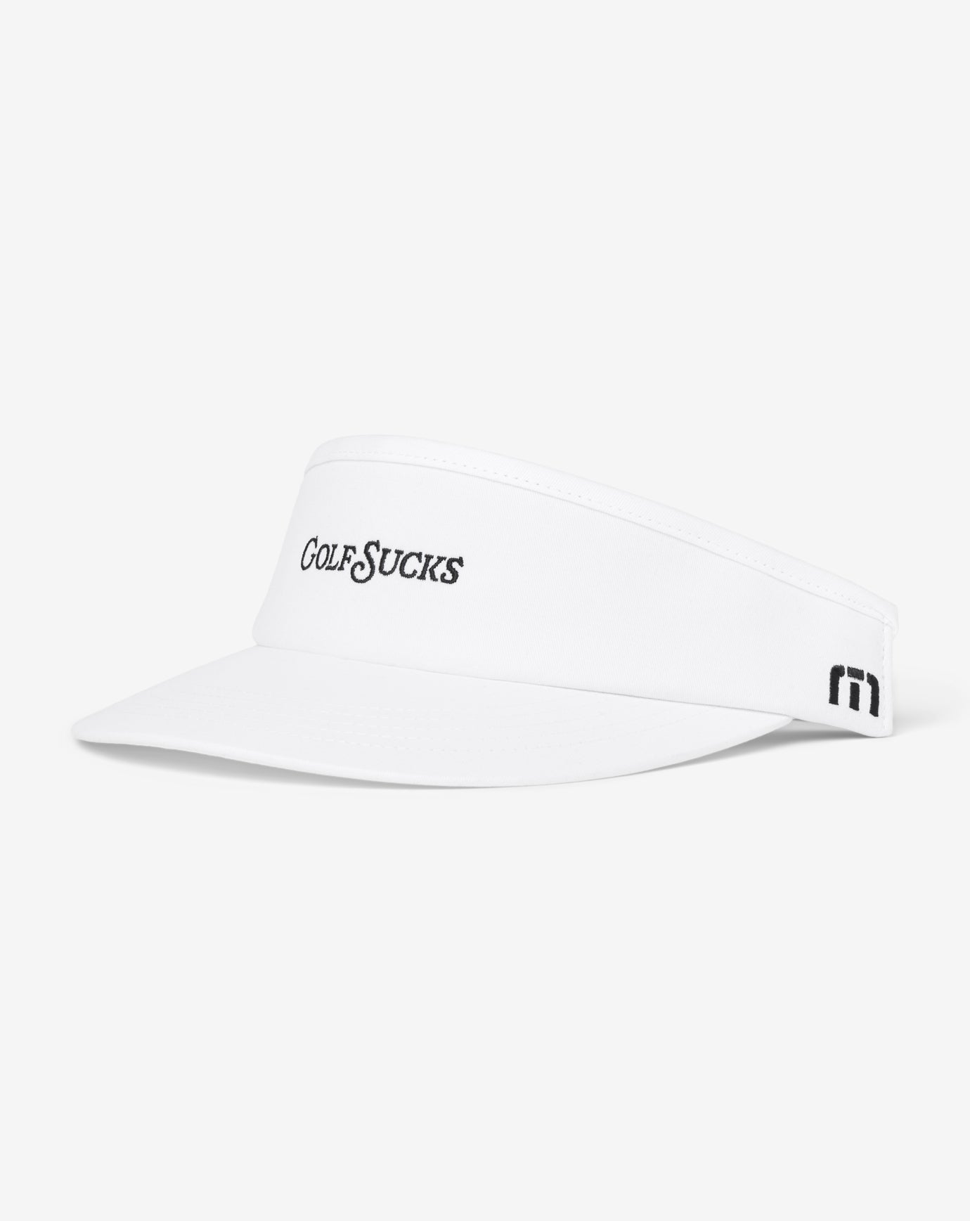 White Travis Mathew Golf Sucks Visor