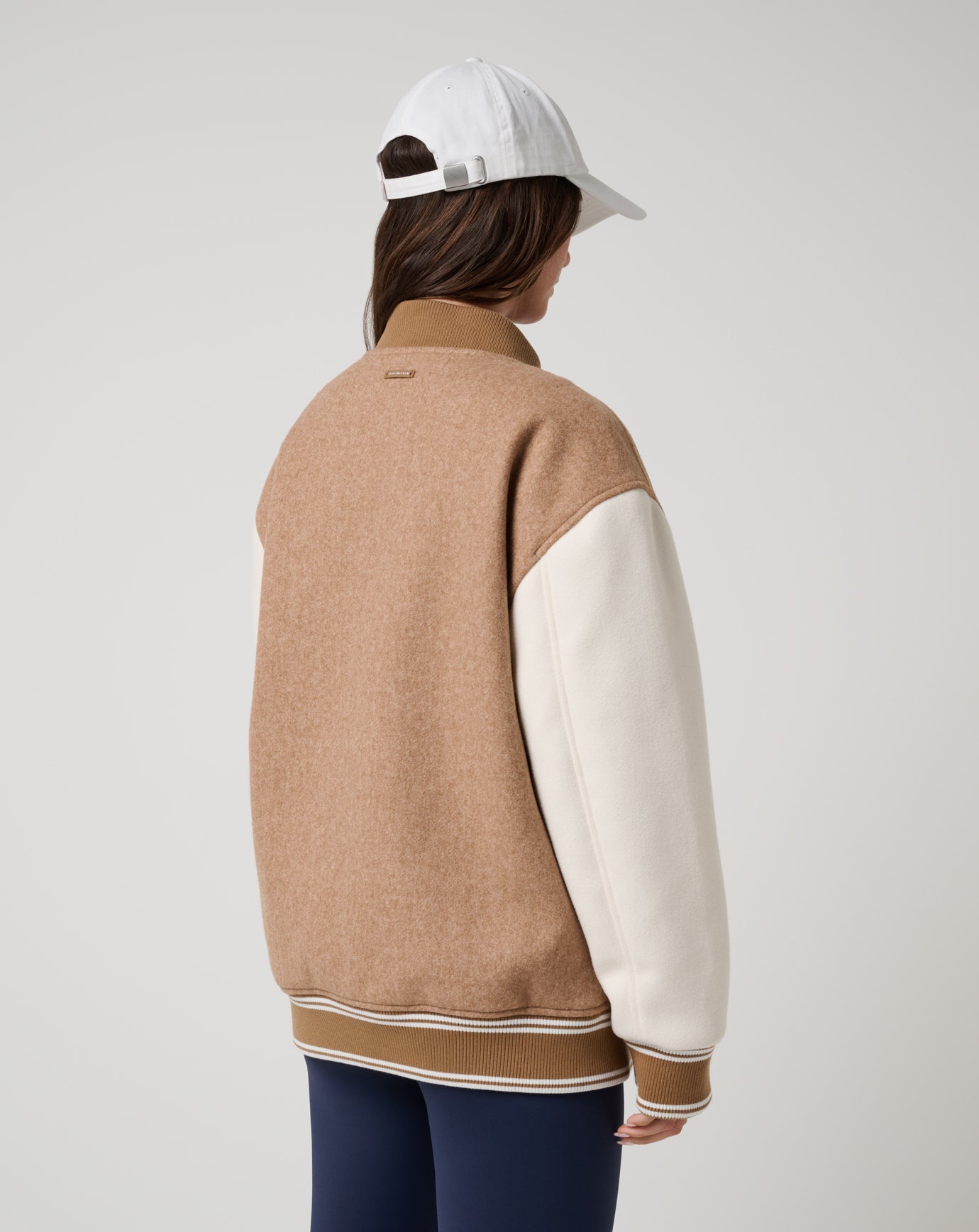 Heather Chestnut Multi Travis Mathew Clubside Varsity Bomber