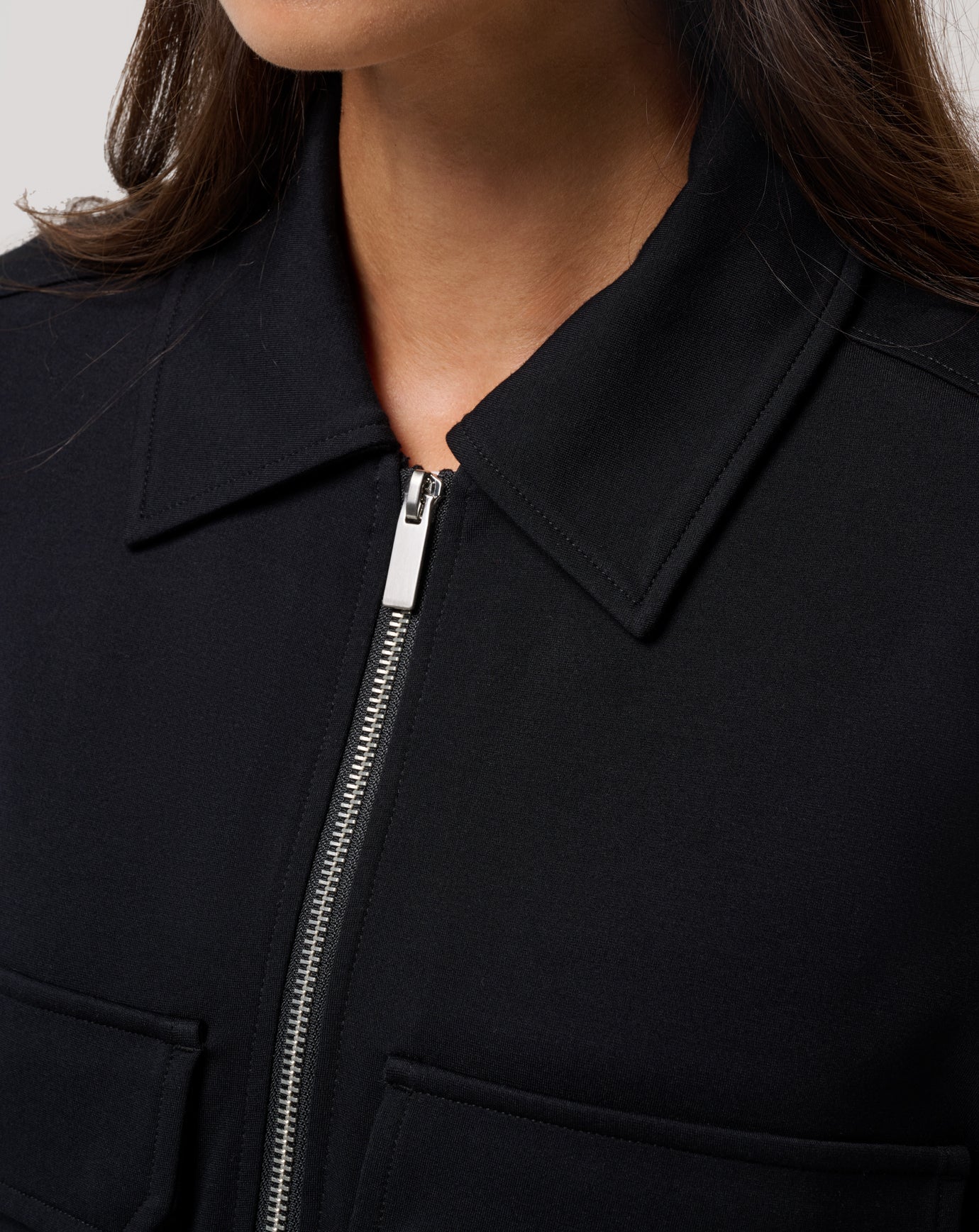 Black Travis Mathew Friday Doubleknit Utility Jacket