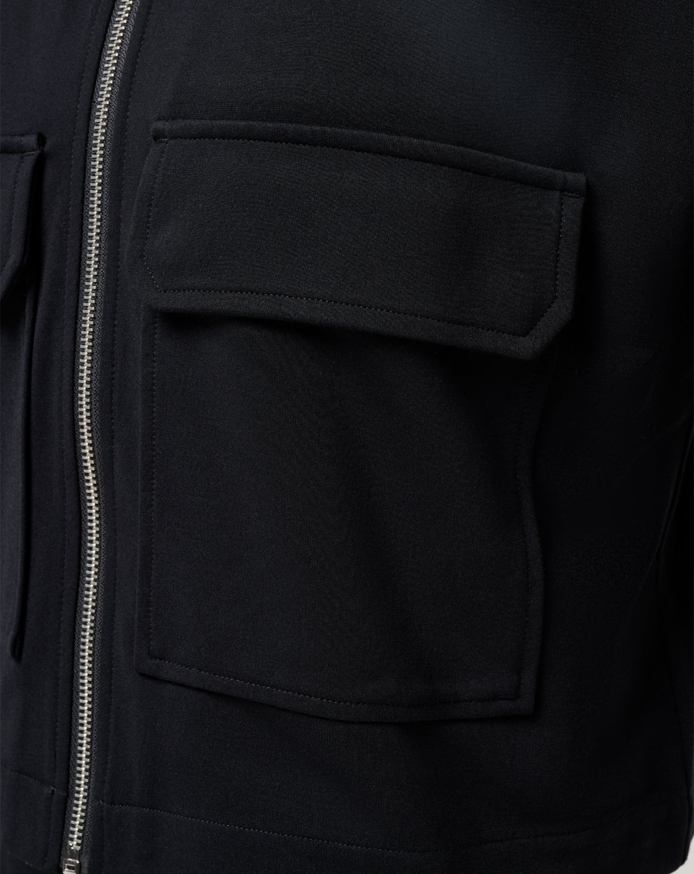 Black Travis Mathew Friday Doubleknit Utility Jacket