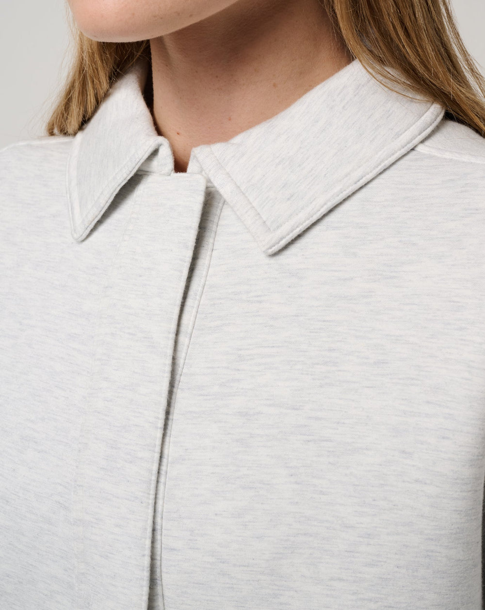 Heather Light Grey Travis Mathew Cloudscape Button Down