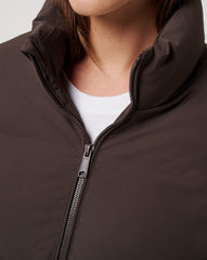 Coffee Grounds Travis Mathew Moontide Bonded Puffer Jacket