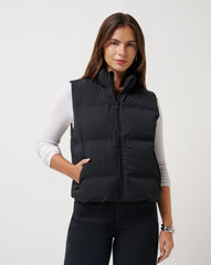 Black Travis Mathew Moontide Bonded Puffer Vest