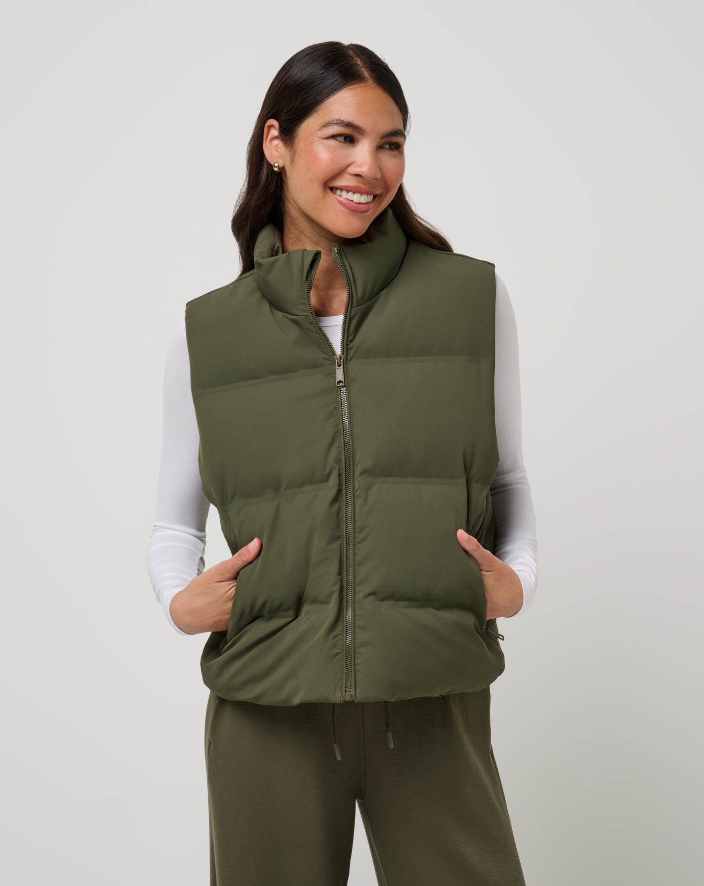Grape Leaf Travis Mathew Moontide Bonded Puffer Vest