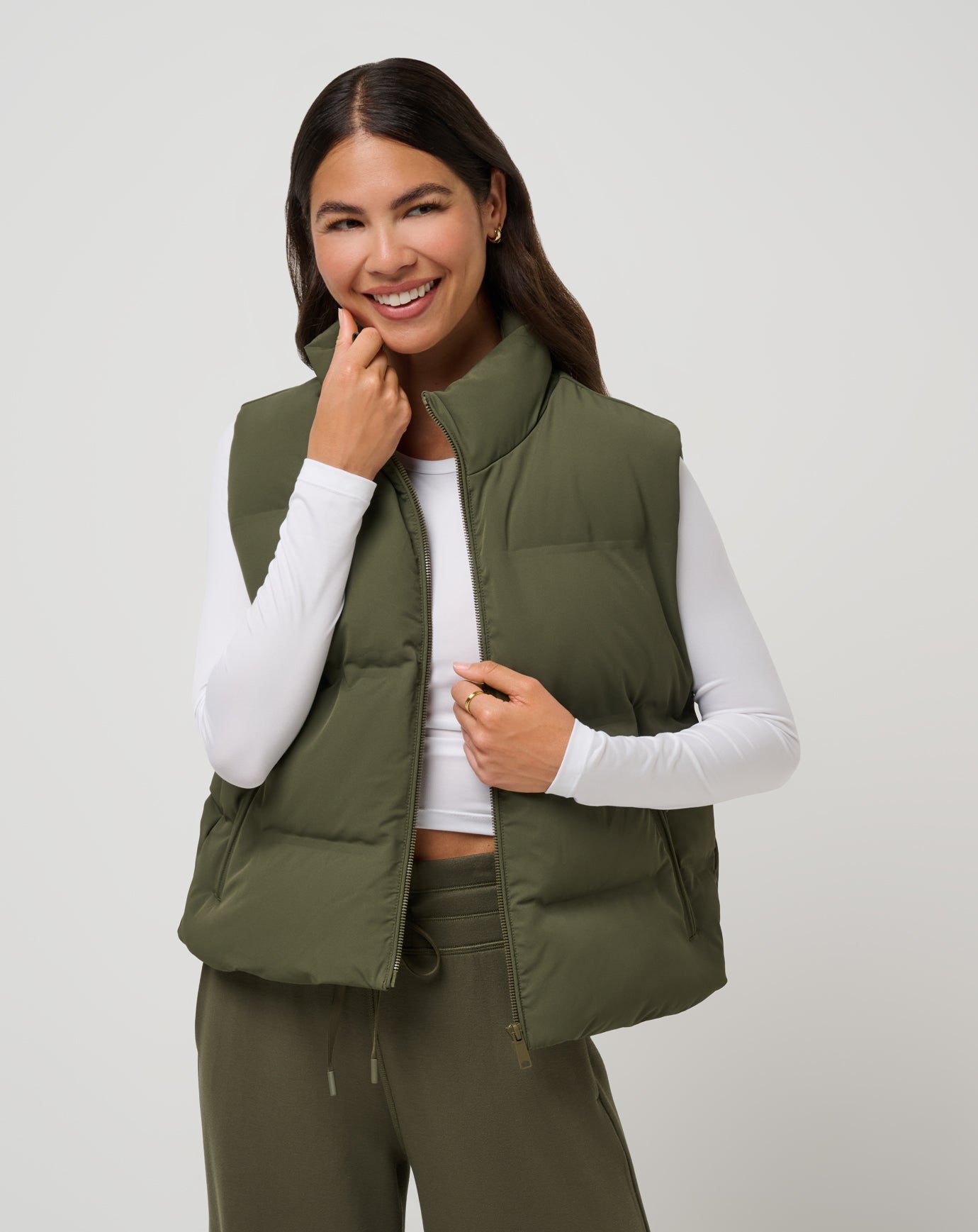 Grape Leaf Travis Mathew Moontide Bonded Puffer Vest