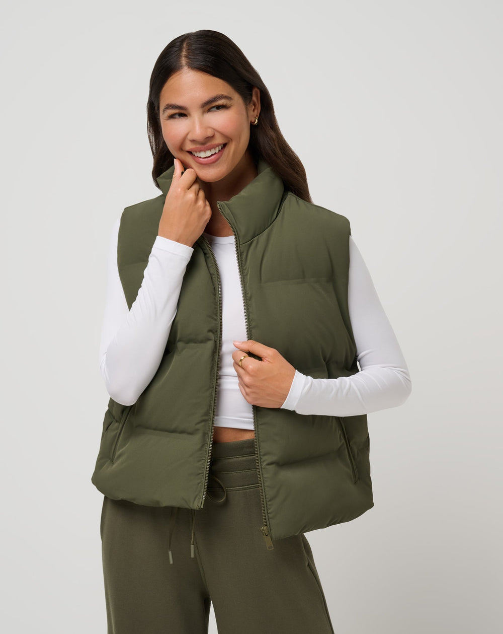 Grape Leaf Travis Mathew Moontide Bonded Puffer Vest