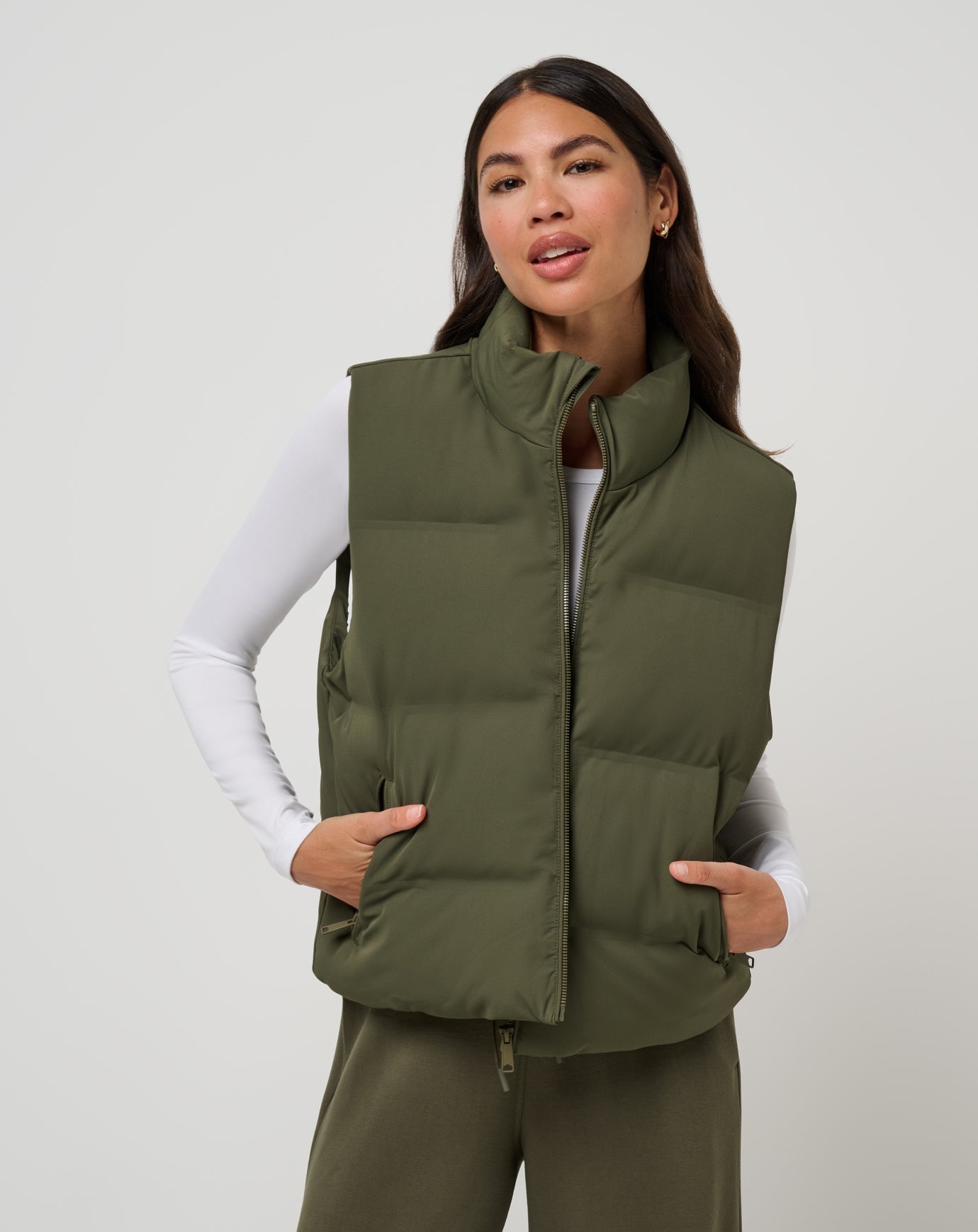 Grape Leaf Travis Mathew Moontide Bonded Puffer Vest