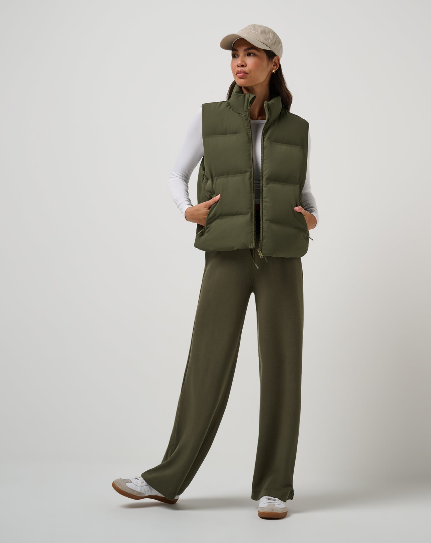 Grape Leaf Travis Mathew Moontide Bonded Puffer Vest