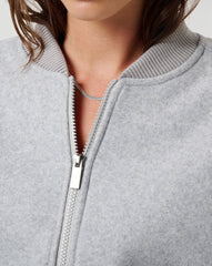 Heather Light Grey Travis Mathew Rustic Retreat Bomber
