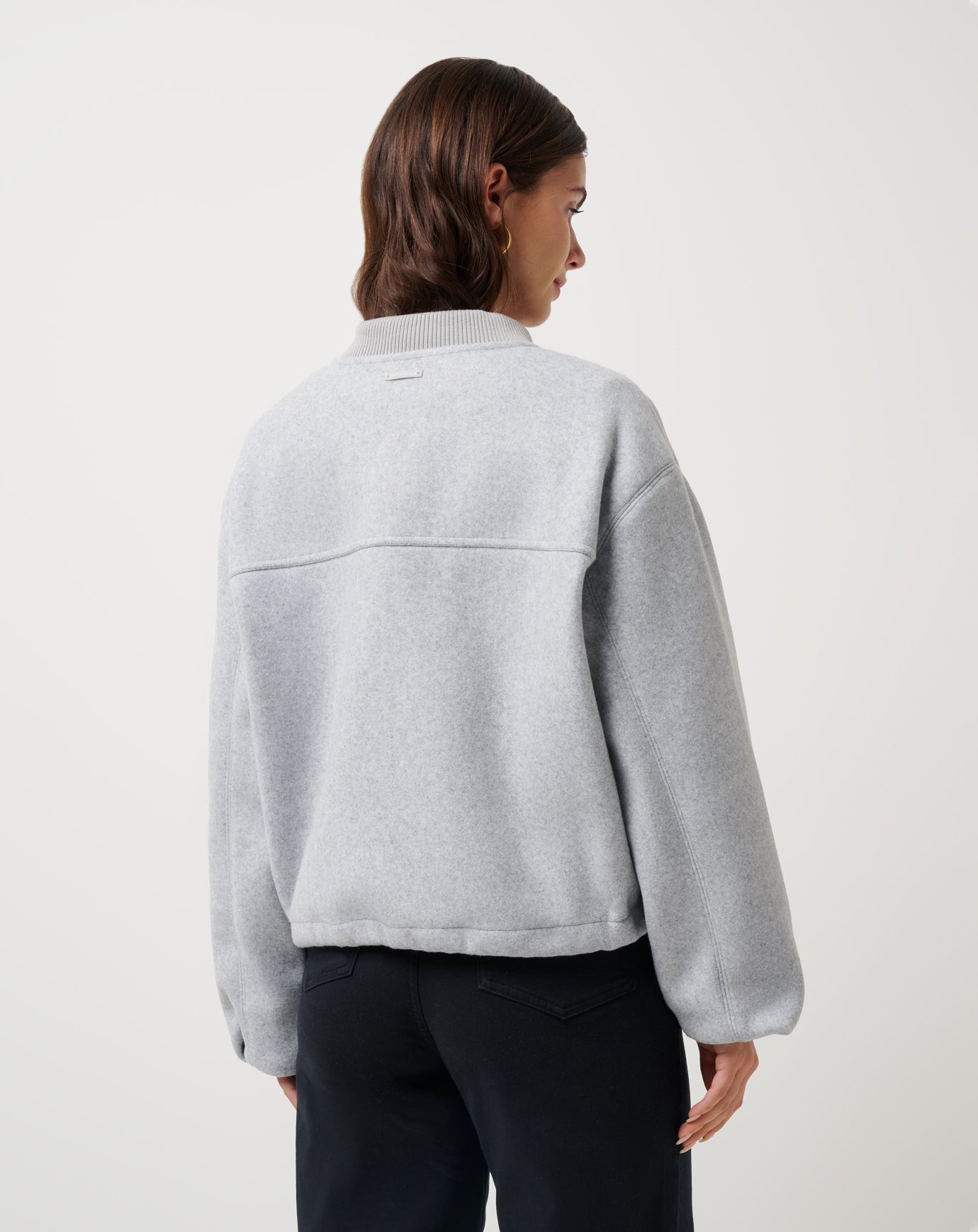 Heather Light Grey Travis Mathew Rustic Retreat Bomber
