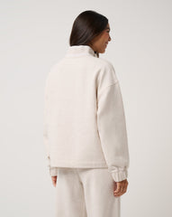 Heather Brazillian Sand Travis Mathew Cloud Fleece Clubside Half Zip
