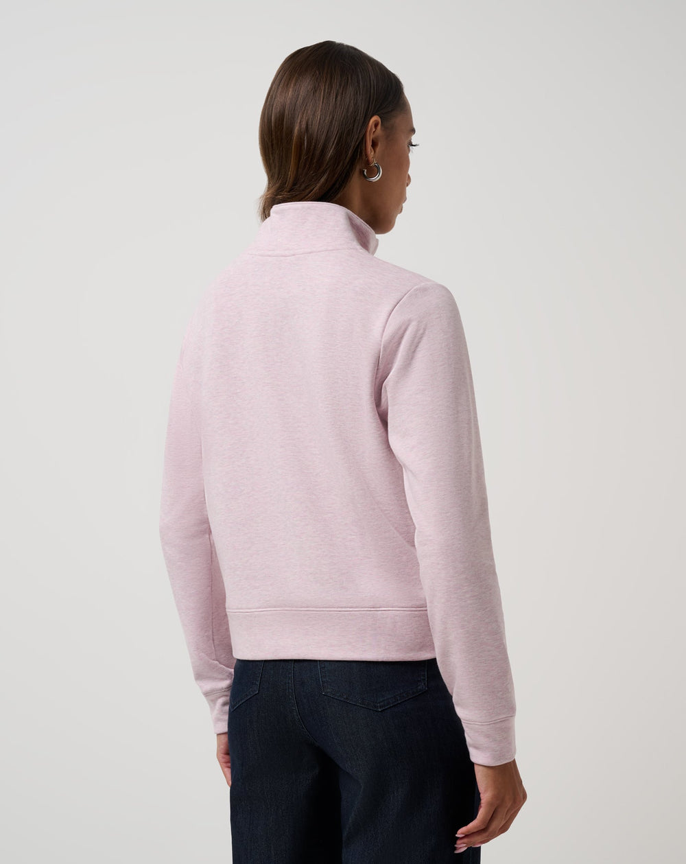 Heather Violet Ice Travis Mathew Cloud Fleece Half Zip 2.0