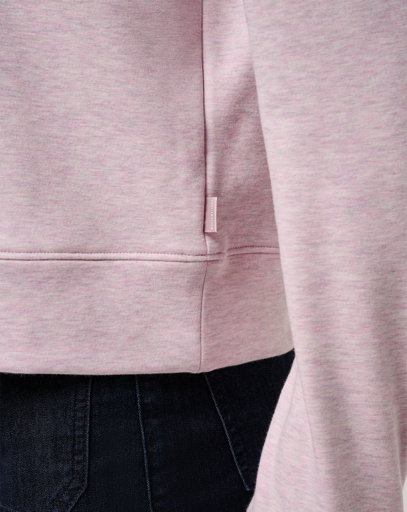 Heather Violet Ice Travis Mathew Cloud Fleece Half Zip 2.0
