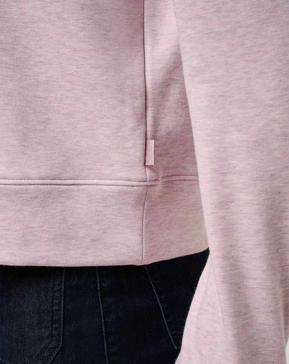 Heather Violet Ice Travis Mathew Cloud Fleece Half Zip 2.0