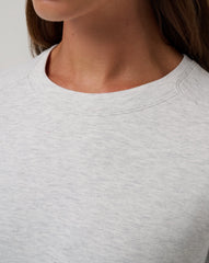 Heather Light Grey Travis Mathew Skyloft Soft Crew