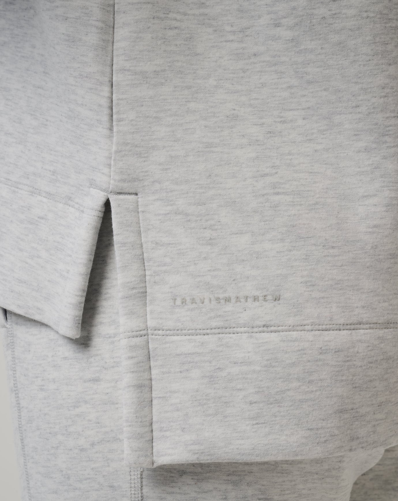 Heather Light Grey Travis Mathew Skyloft Soft Crew