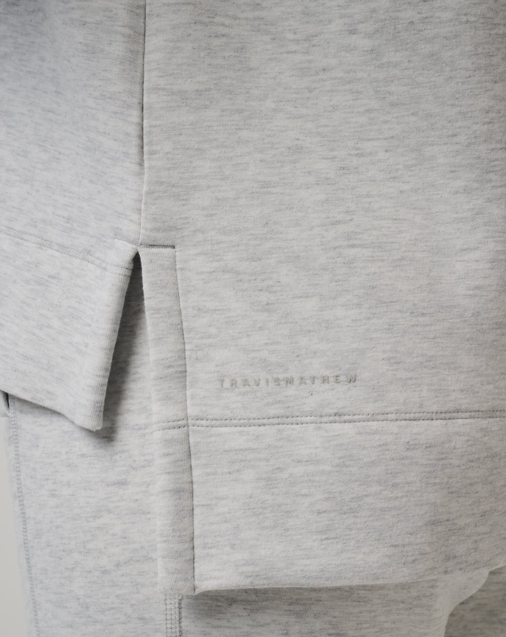 Heather Light Grey Travis Mathew Skyloft Soft Crew