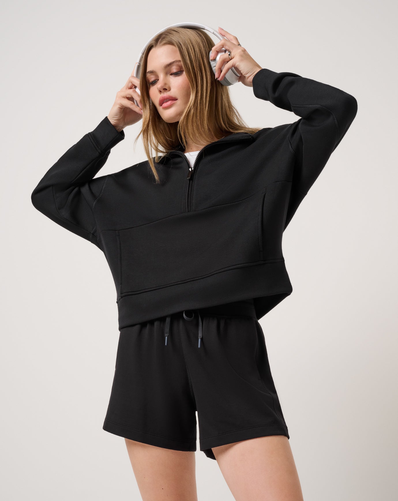 Black Travis Mathew Skyloft Soft Half Zip 2.0