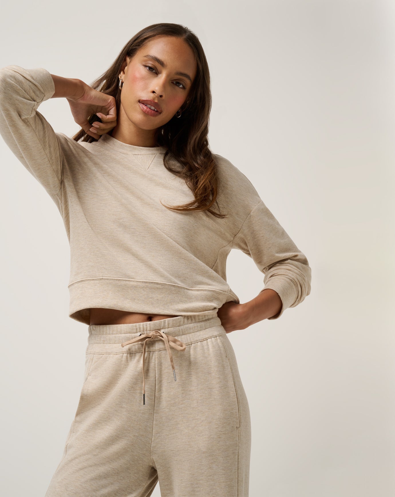 Heather Natural Travis Mathew Cloud Terry Crew
