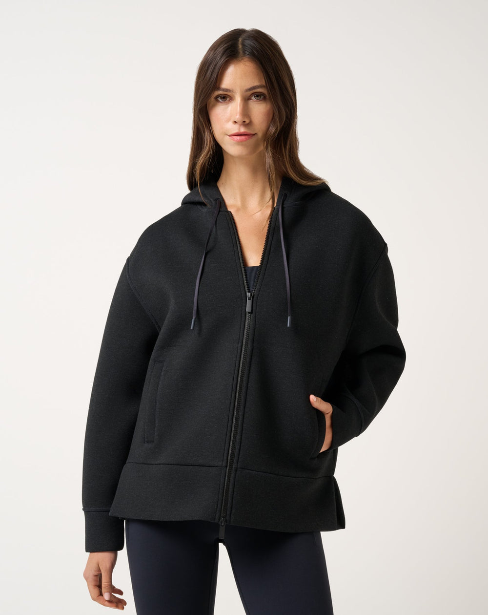 Heather Black Travis Mathew Cloudscape Zip Hood