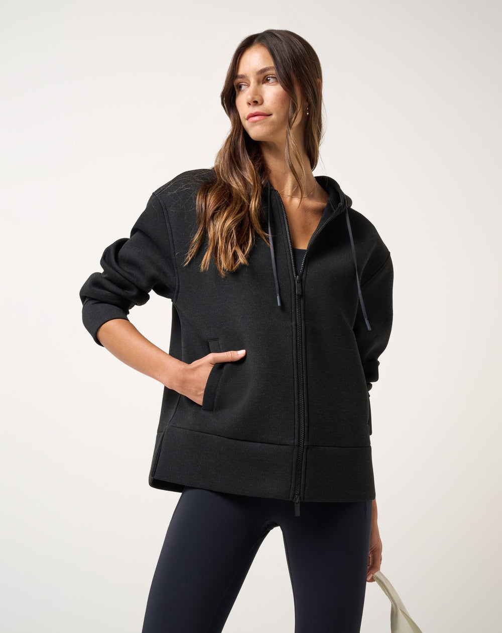 Heather Black Travis Mathew Cloudscape Zip Hood