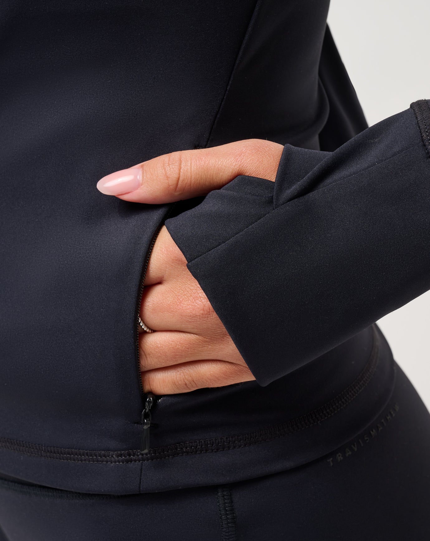 Black Travis Mathew Moveknit Full Zip 2.0