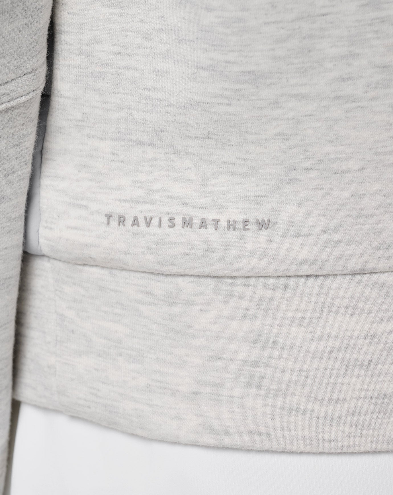 Heather Light Grey Travis Mathew Skyloft Soft Espresso Martini Full Zip
