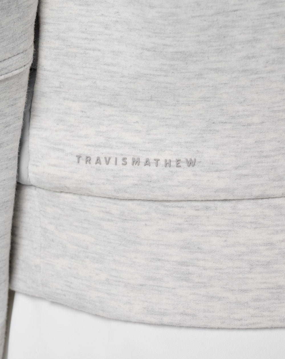 Heather Light Grey Travis Mathew Skyloft Soft Espresso Martini Full Zip