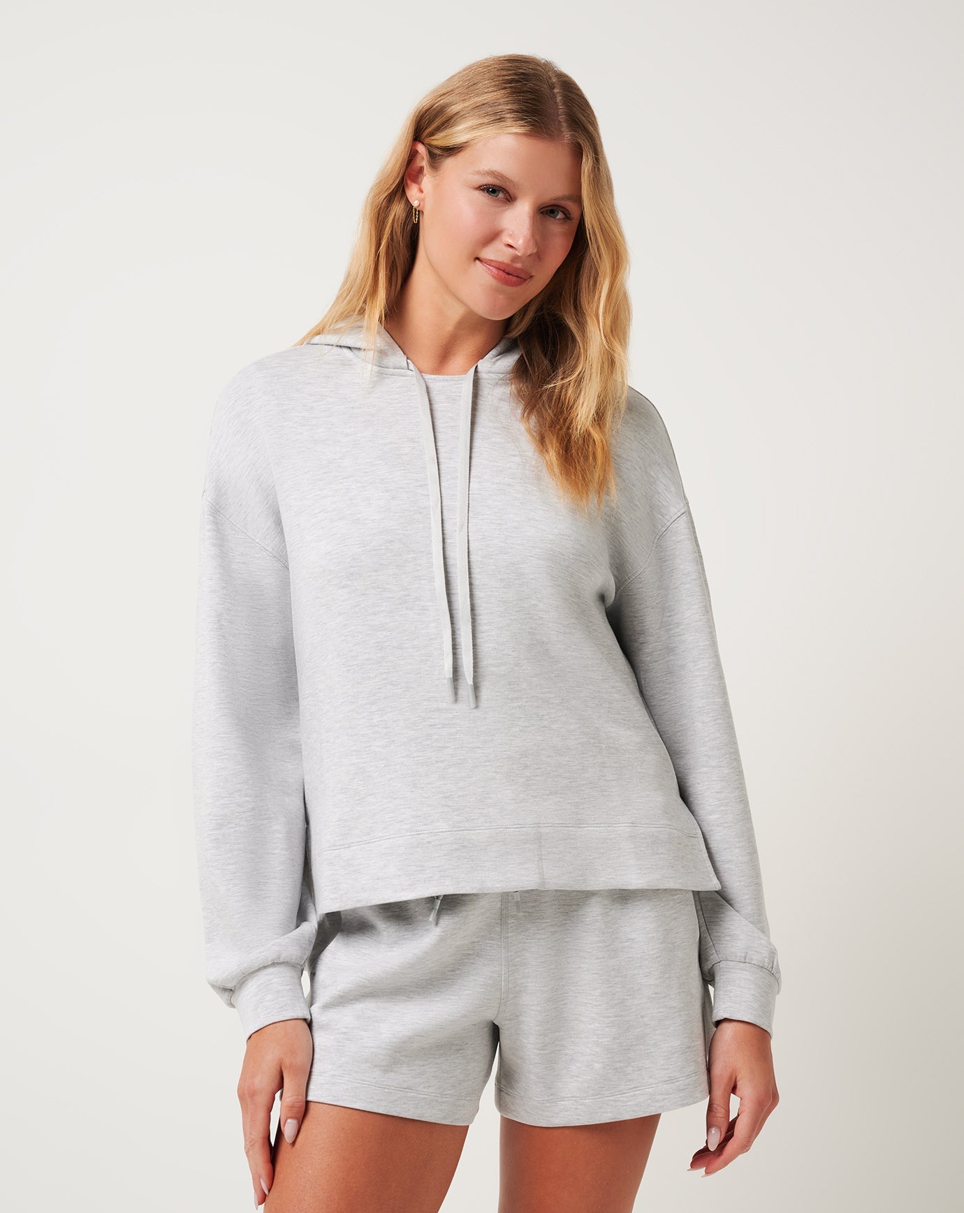 Heather Light Grey Travis Mathew Skyloft Soft Hoodie