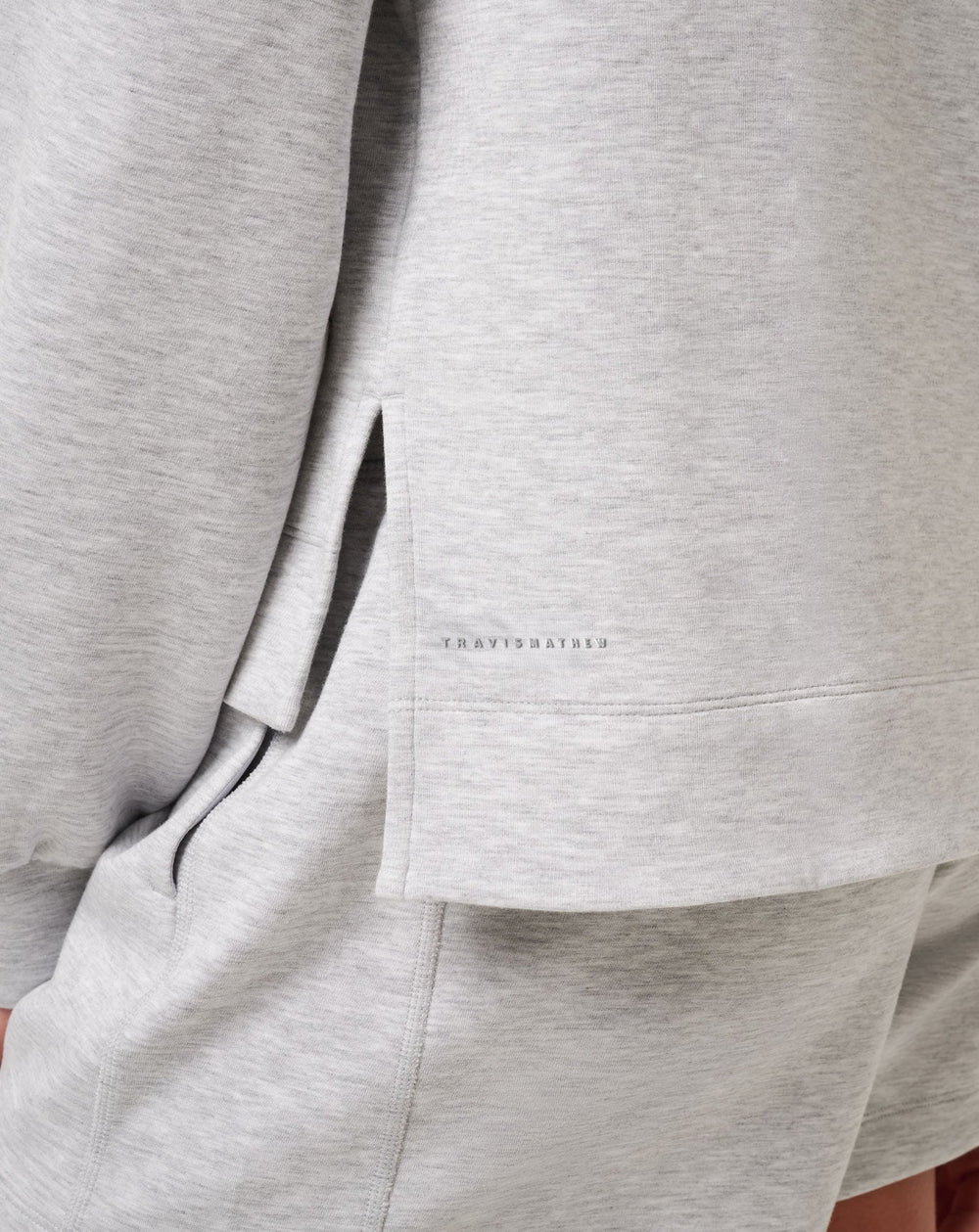 Heather Light Grey Travis Mathew Skyloft Soft Hoodie