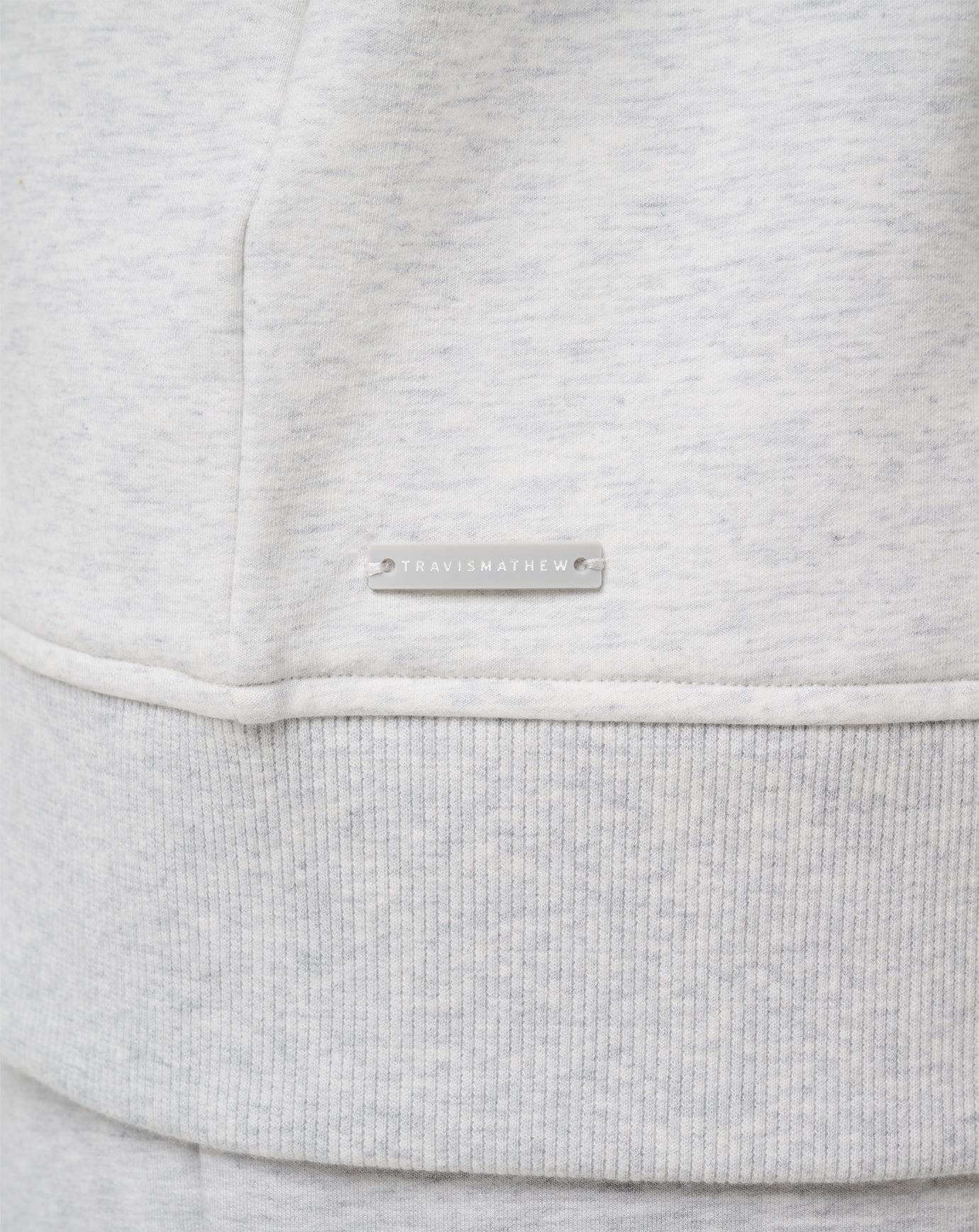 Heather Light Grey Travis Mathew Off Script 2.0 Cloud Full Zip Hoodie