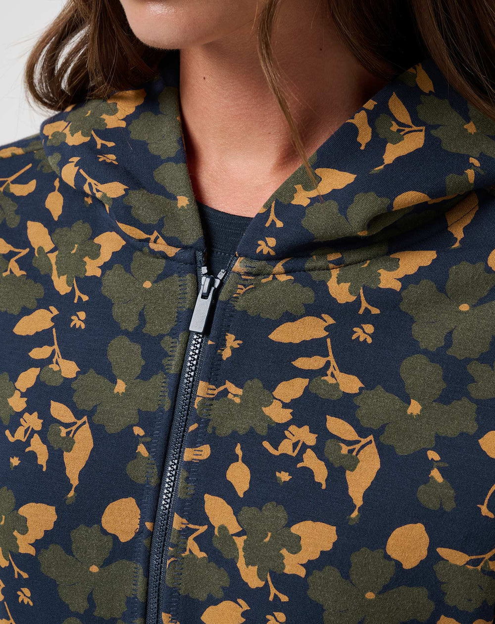 Navy Blazer Floral Multi Travis Mathew Cloud Fleece Printed Hoodie