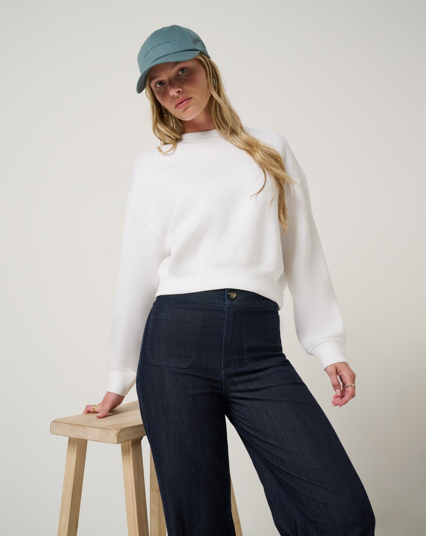 Snow White Travis Mathew Cloudscape Pullover